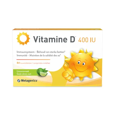 Vitamine D 400IU Shtroumpfs 84 comprimés à croquer