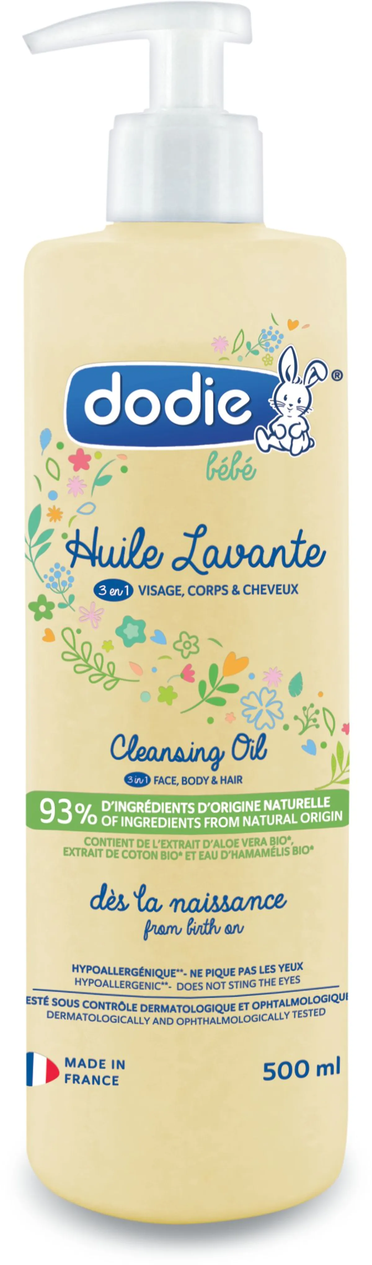 Dodie Huile Lavante 3en1 500ml