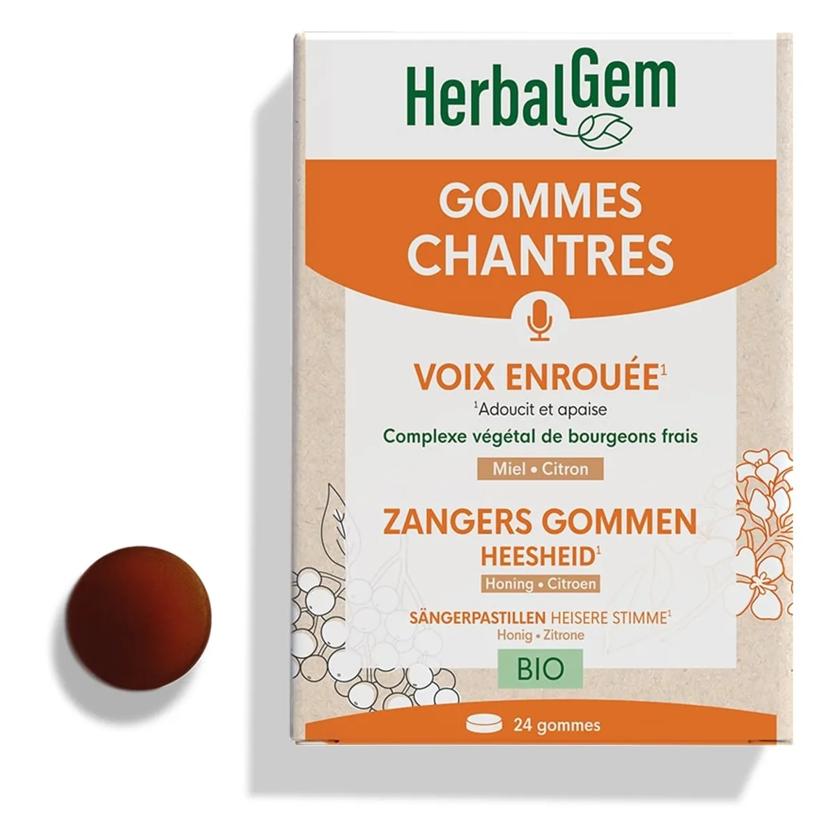 Herbalgem Raket Gummen Hese Stem 24