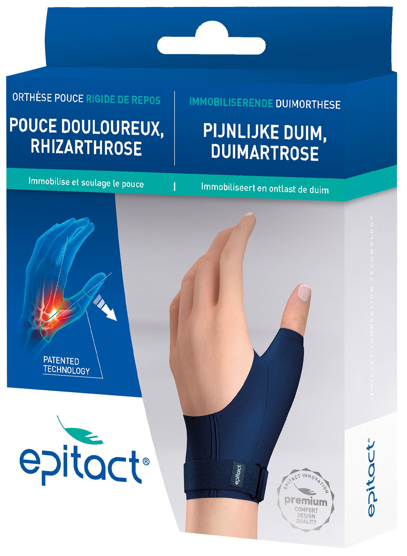 Epitact Stijve Duimbrace Links M
