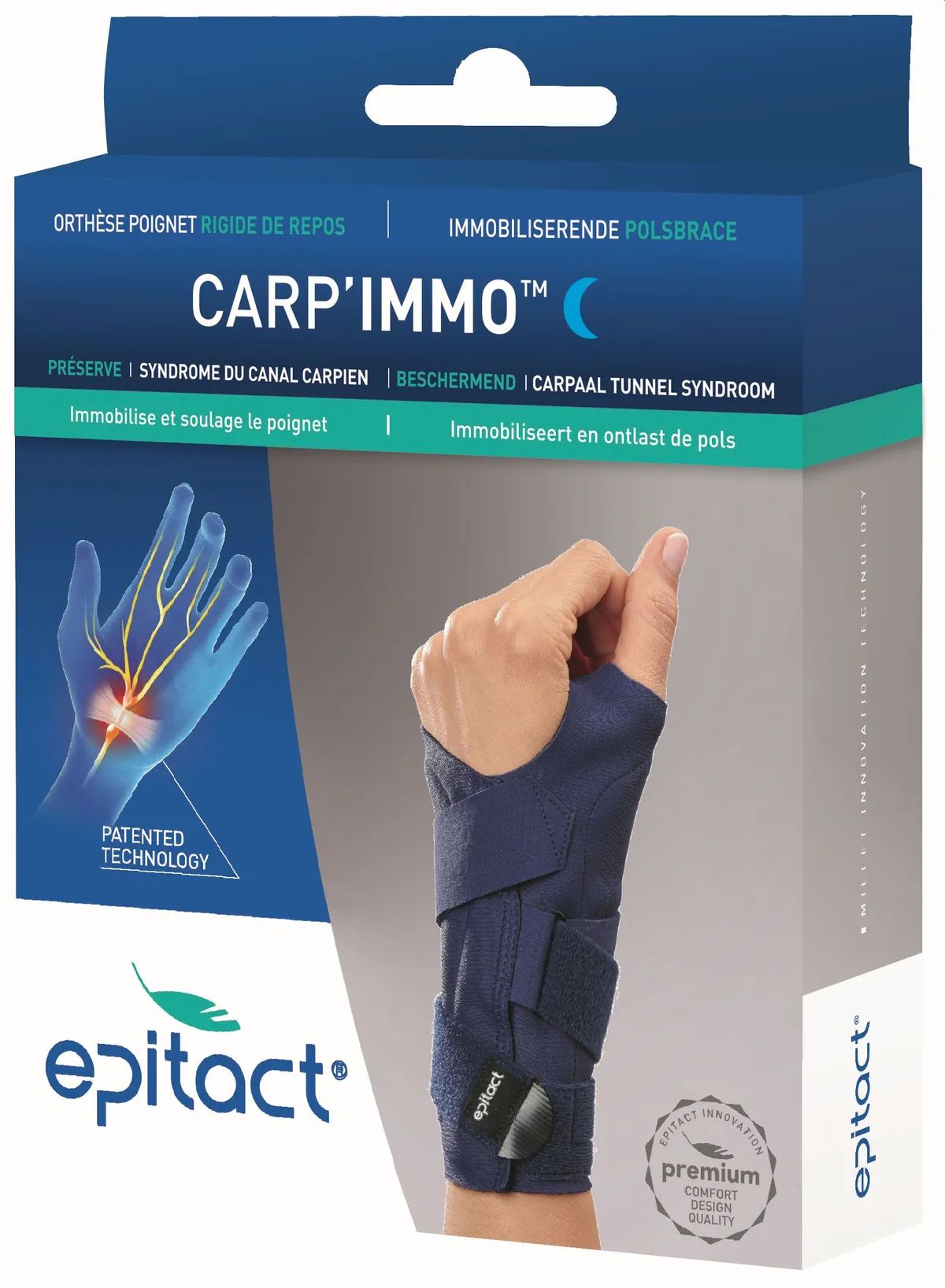 Epitact Carp'immo Attelle Poignet Gauche S