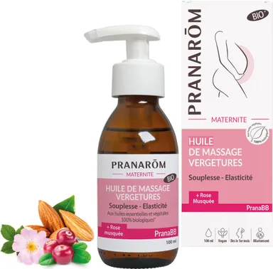 Pranarom Huile Massage Vergetures 100ml