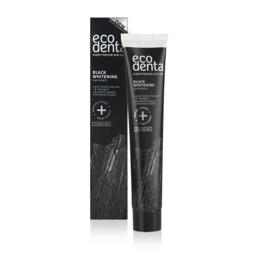 Ecodenta Black Blekende Tandpasta Met Kool Teavigo Tube 100 ml - Ecodenta