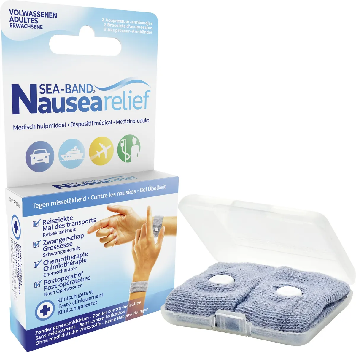 Sea Band 2 Grijze Armbanden Volwassenen