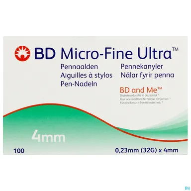 BD Micro-Fine Ultra Penaalden (32Gx4mm) 100 Stuks