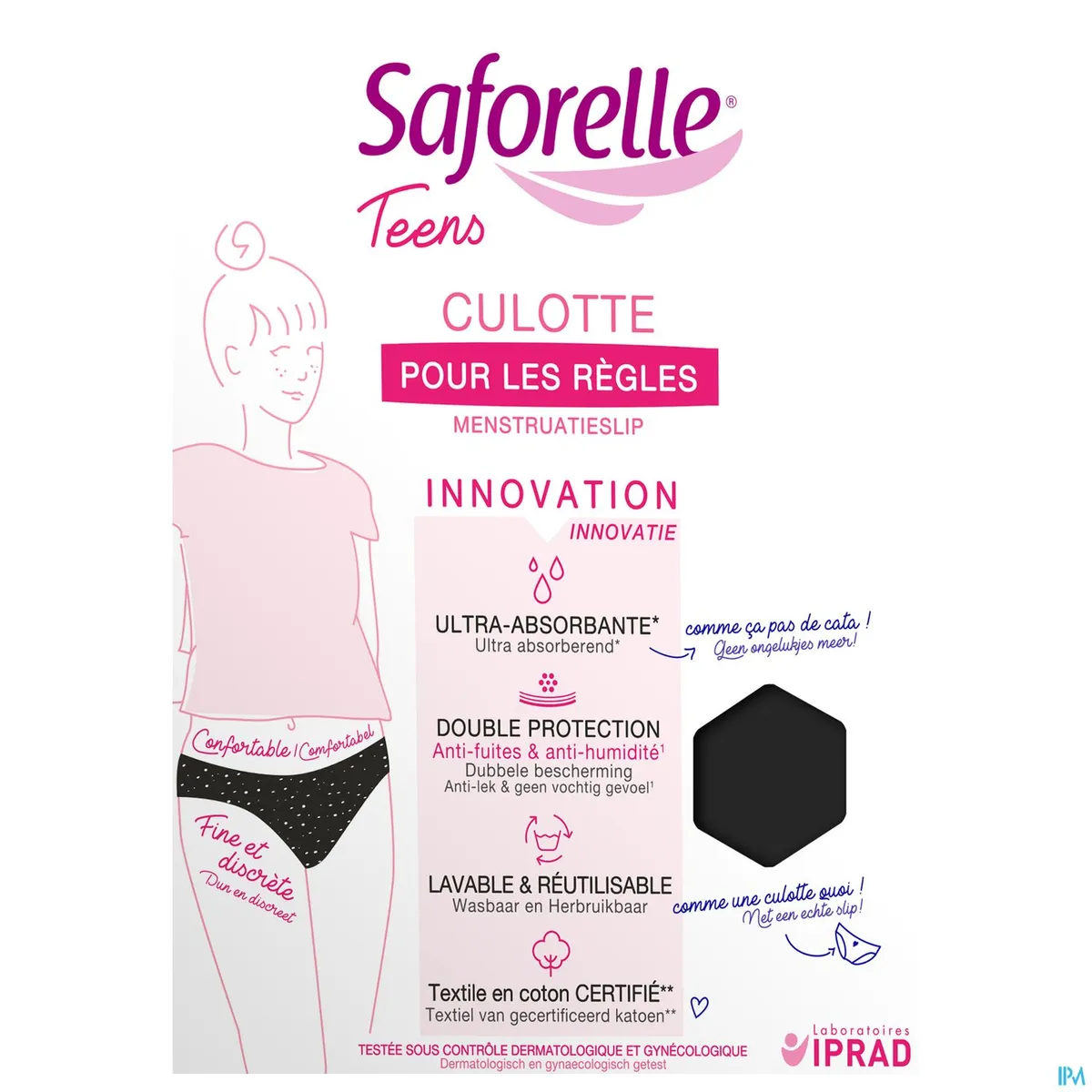 Saforelle Culotte Ultra Absorbante 1e Règles 14a