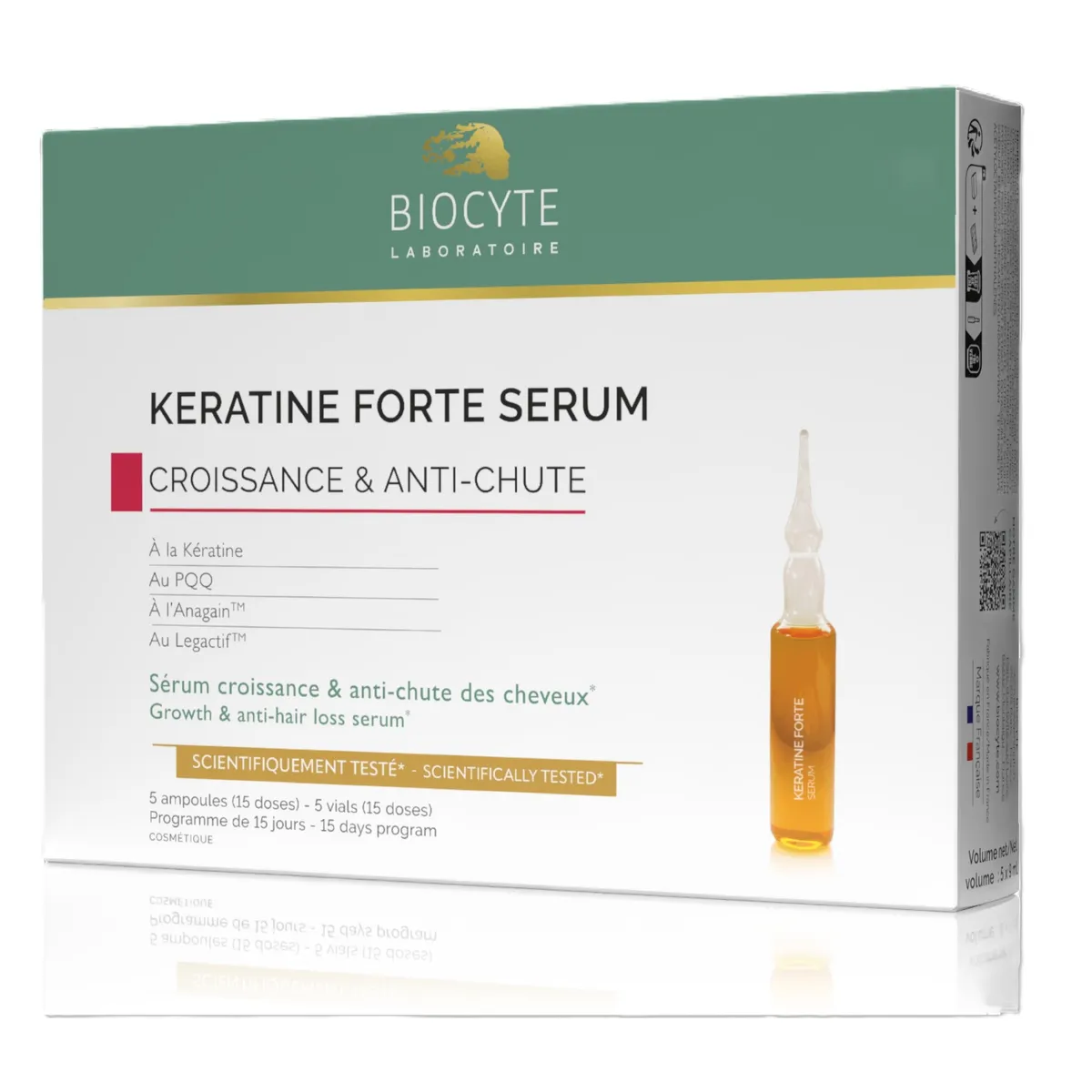 Biocyte Keratine Forte Serum Tegen Haaruitval Ampullen 5x9 ml