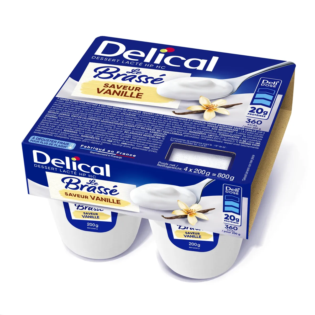 Delical Le Brasse Vanille 4x200g