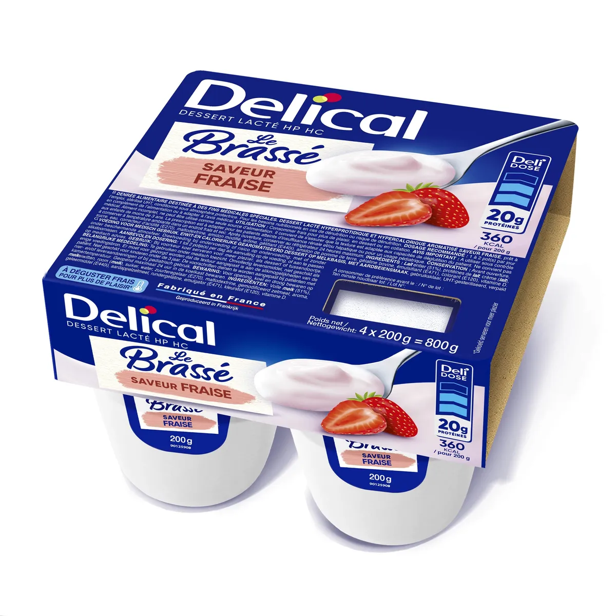 Delical Le Brasse Aardbei 4x200g