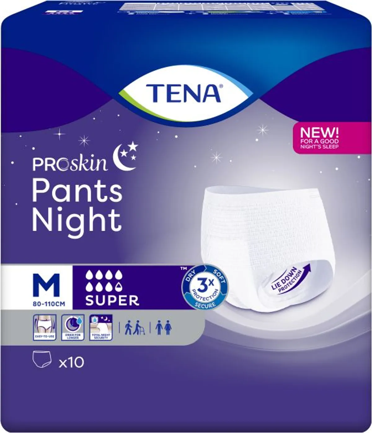 Tena ProSkin Pants Night Medium 10 stuks