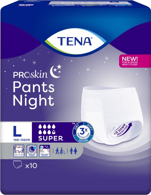 Tena Proskin Pants Night Super Large 10 - Tena