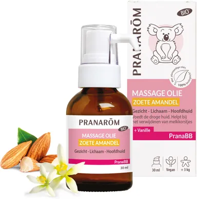 Pranabb Massageolie Zoete Amandel en Vanille