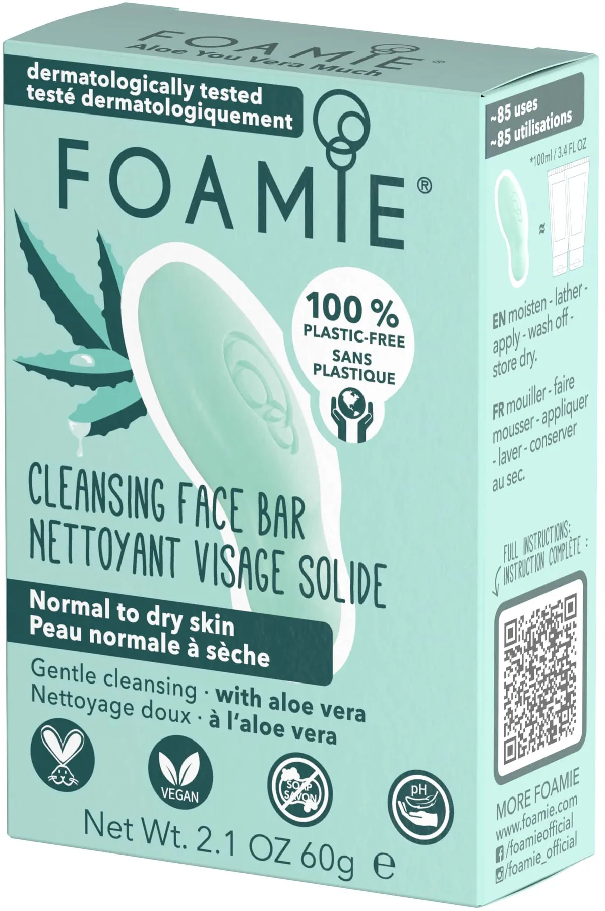 Foamie Face Bar Aloe You Vera Much