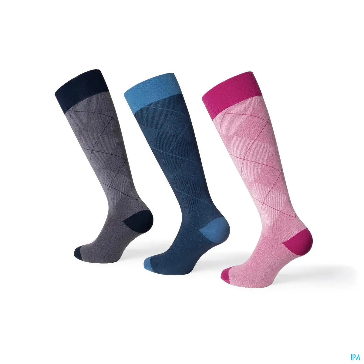 Jobst Casual Pattern L Gris 1 Paire