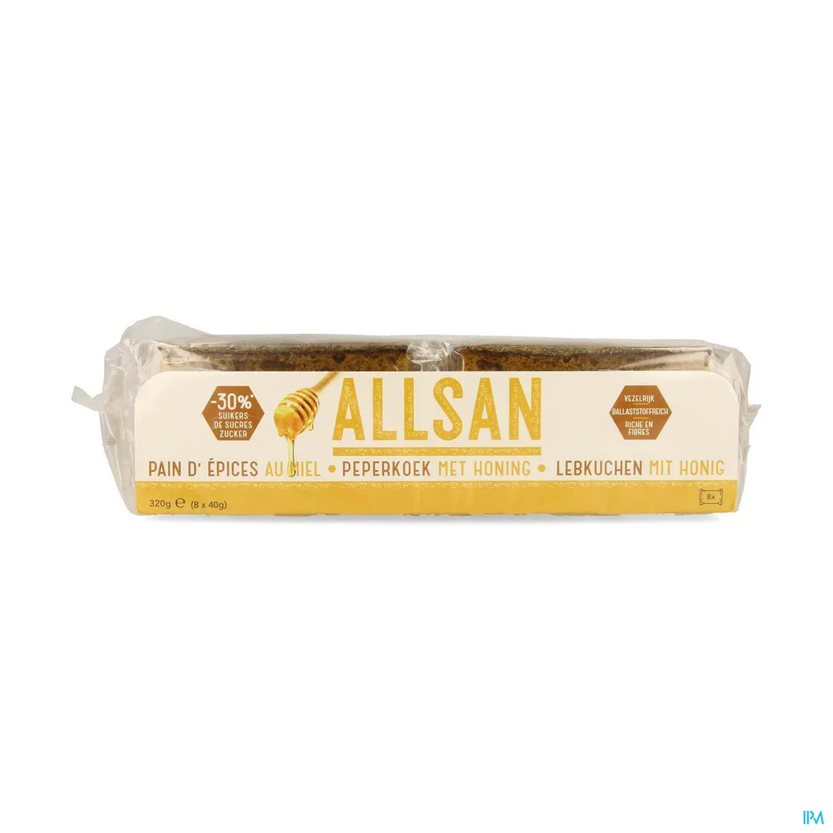 Allsan Peperkoek met Honing 8x40 g