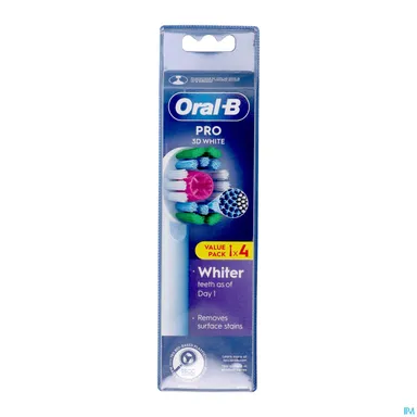 Oral-B Navulling 3D White 4 Borsteltjes