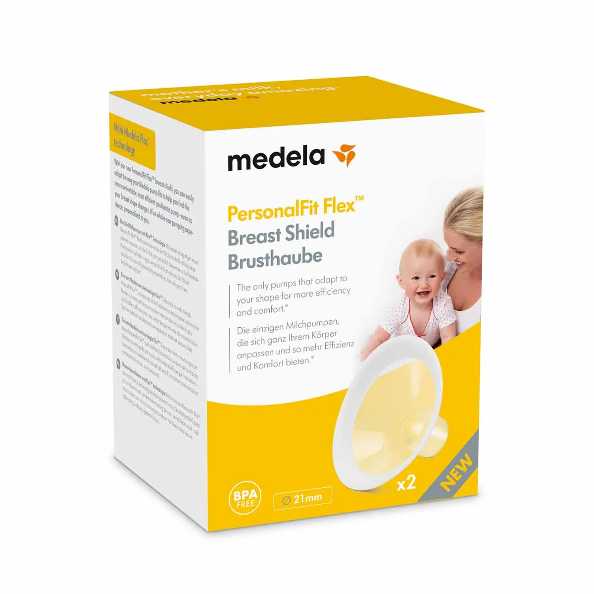 Medela PersonalFit Flex borstkolf Small 21 mm 2 Stuks