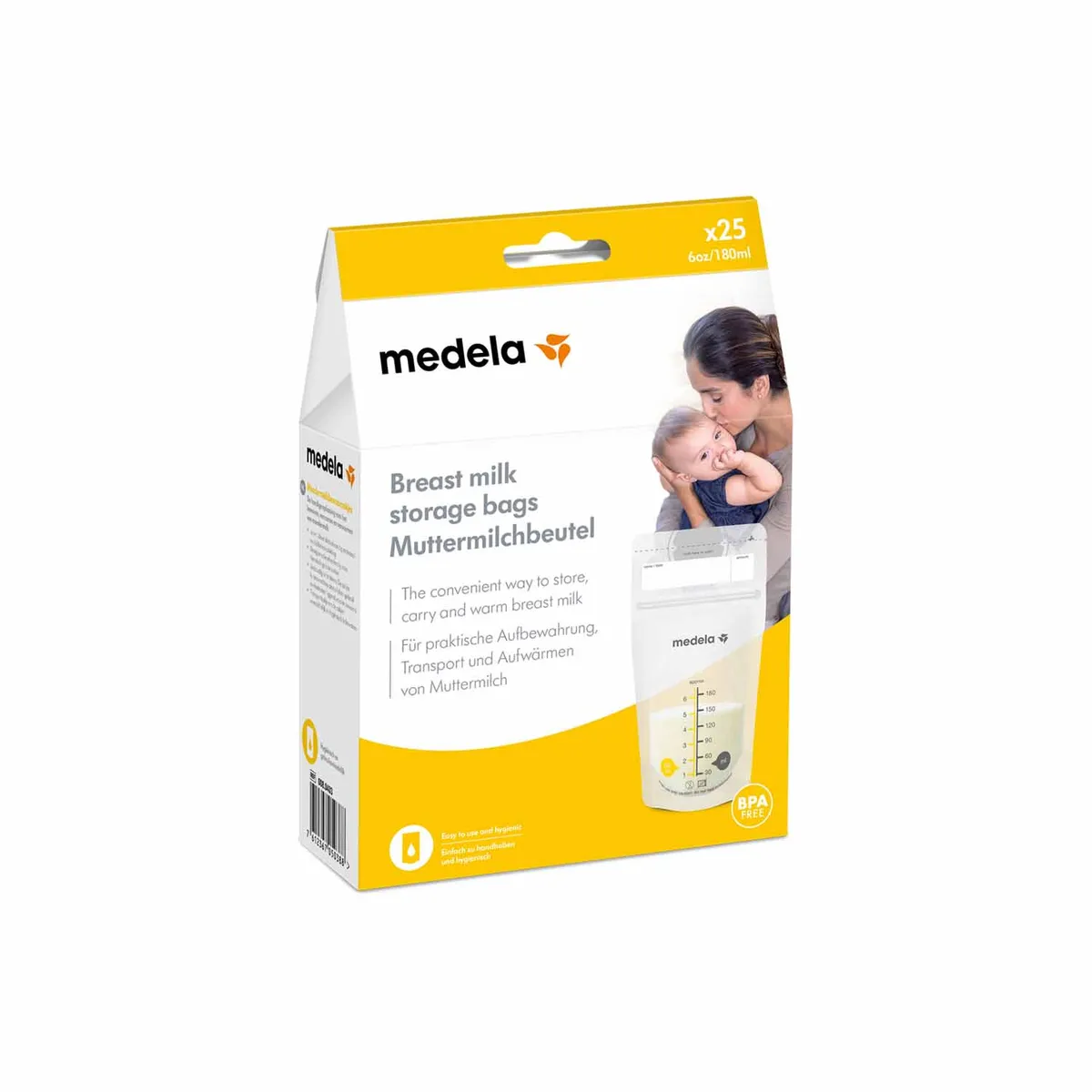 Medela Sachets De Conservation Lait Maternel 180ml 25 Pièces