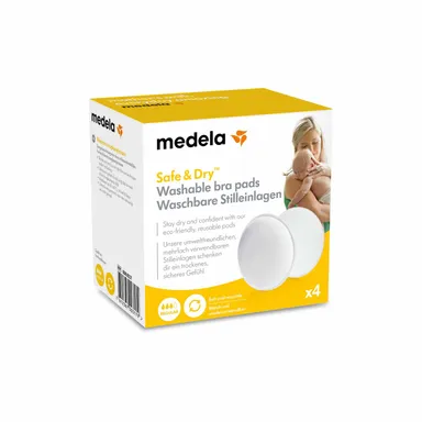 Medela 4 Coussinets Allaitement Lavables