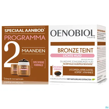 Oenobiol Bruine Teint Lichte Huid 2x30 Capsules