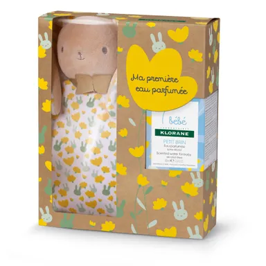 Klorane Bébé Calendula Bio Coffret Lapin & Eau Parfumée Petit Brin 50Ml