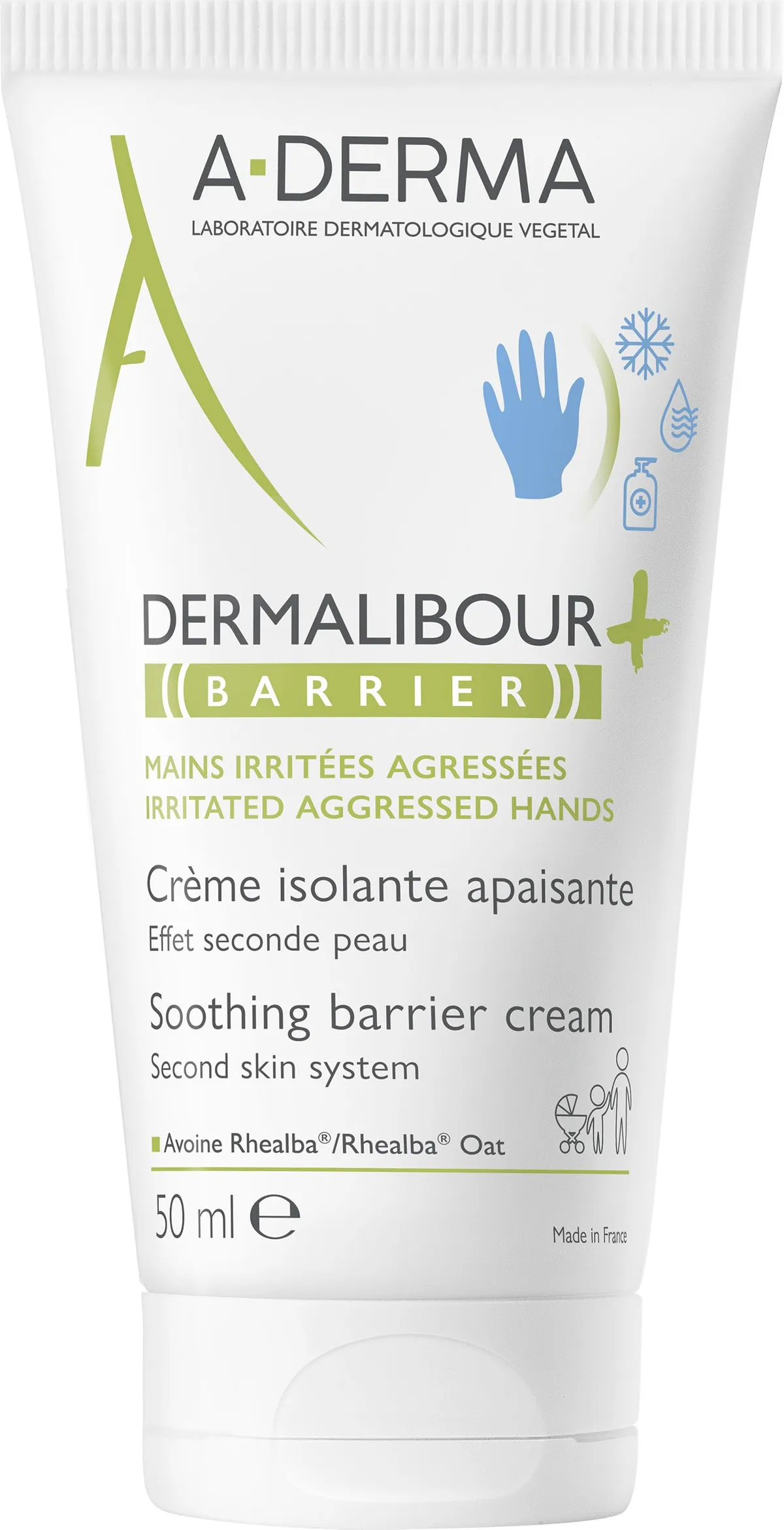 A-Derma Dermalibour+ Barrier Crème Isolante Apaisante 50Ml