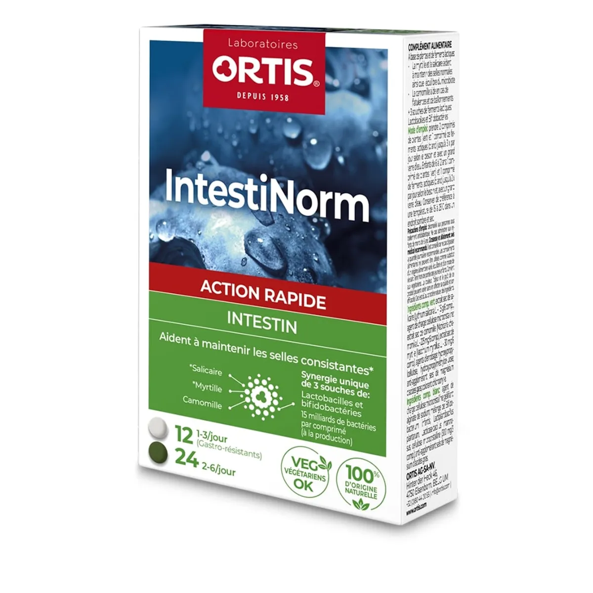 Ortis IntestiNorm 2x18 Comprimés