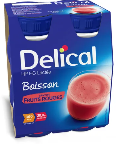 Delical HP-HC rode vruchten 4x200 ml