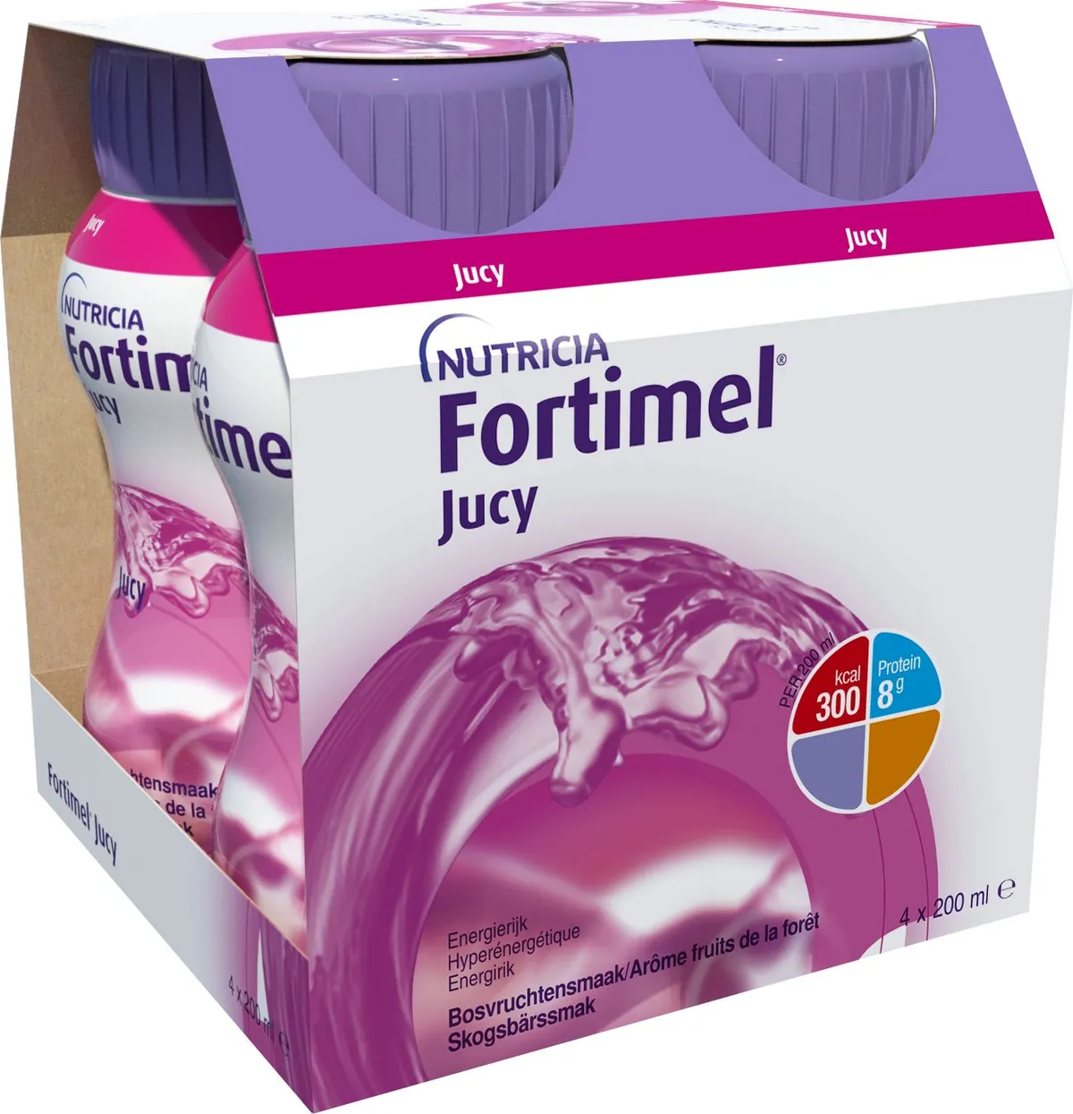Fortimel Jucy Arôme Fruit de la Forêt 4x200ml