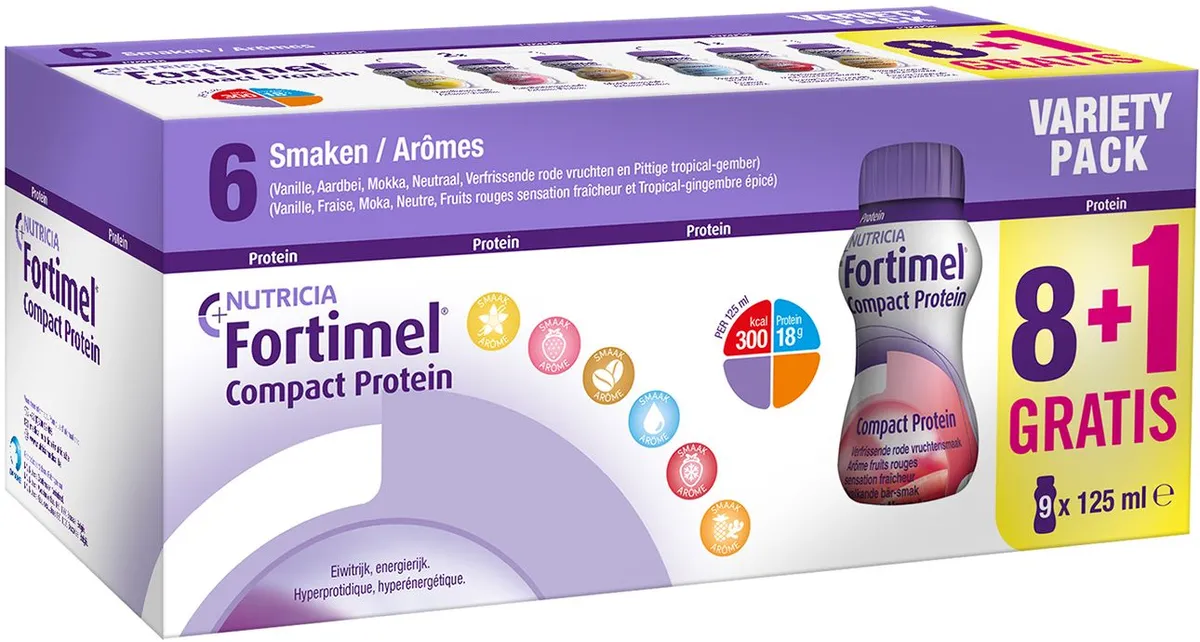 Fortimel Compact Protein Variety Pack 9x125ml