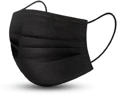 Masque Respiratoire Type IIR Noir 50 Pièces