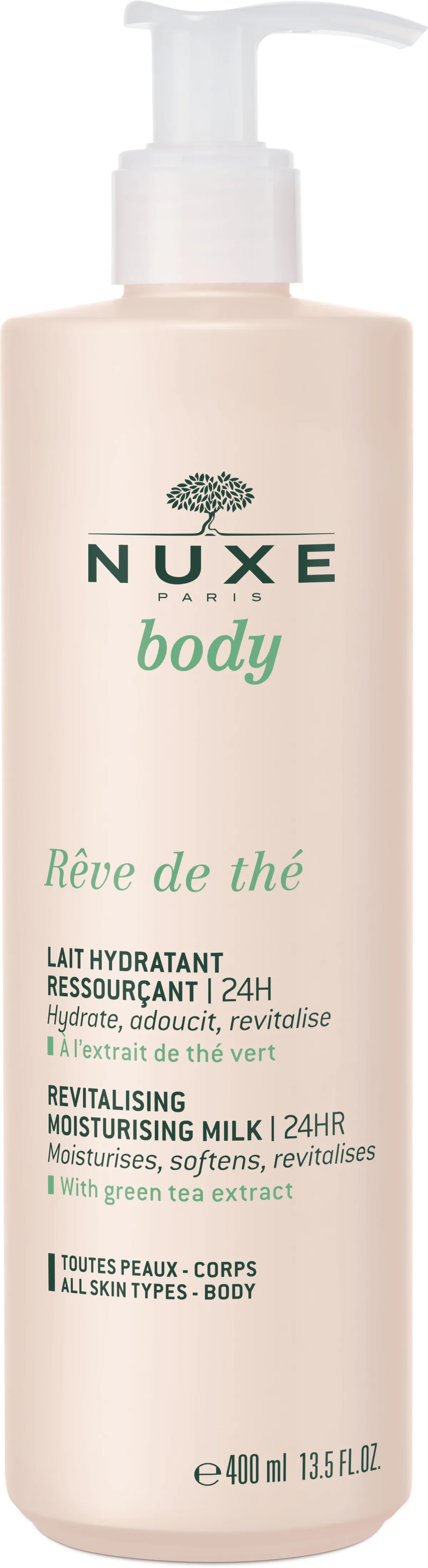 Rêve De Thé Nuxe Lait Hydratant Ressourçant 24h 400ml
