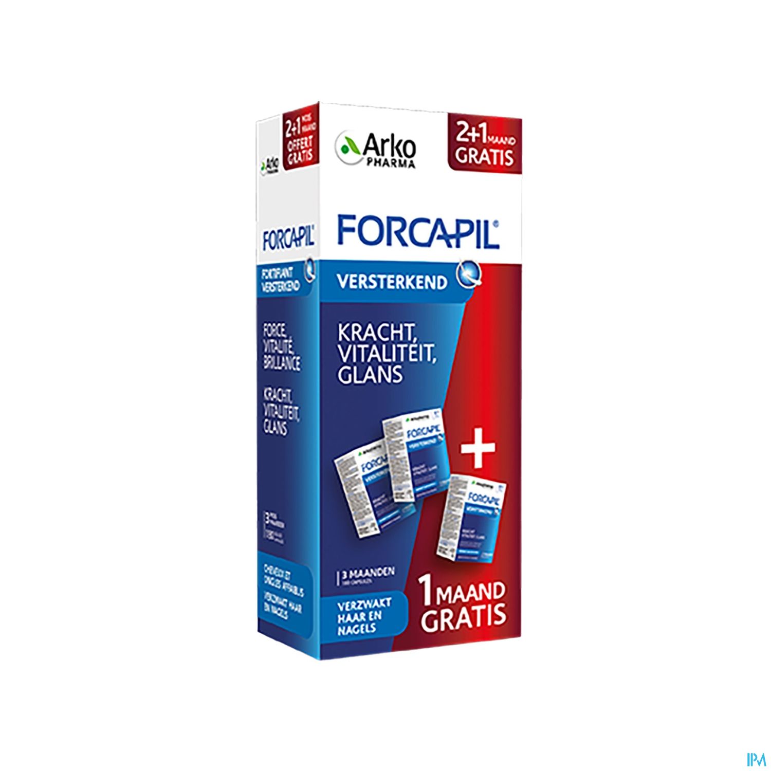 Forcapil 3 x 60 capsules (1 maand gratis) - Haaruitval - Gebroken ...