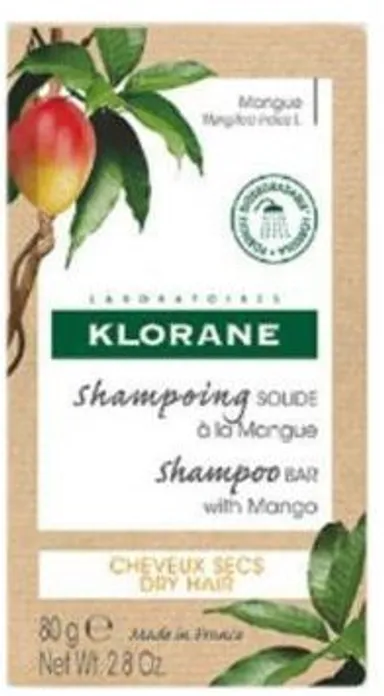 Klorane Mangue Shampooing Solide Nourrissant 80G