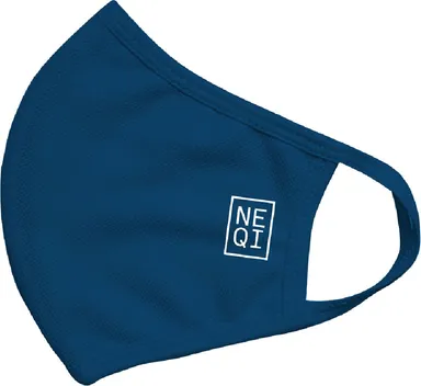 Neqi Blauw Stoffen Masker Kind 3 Stuks