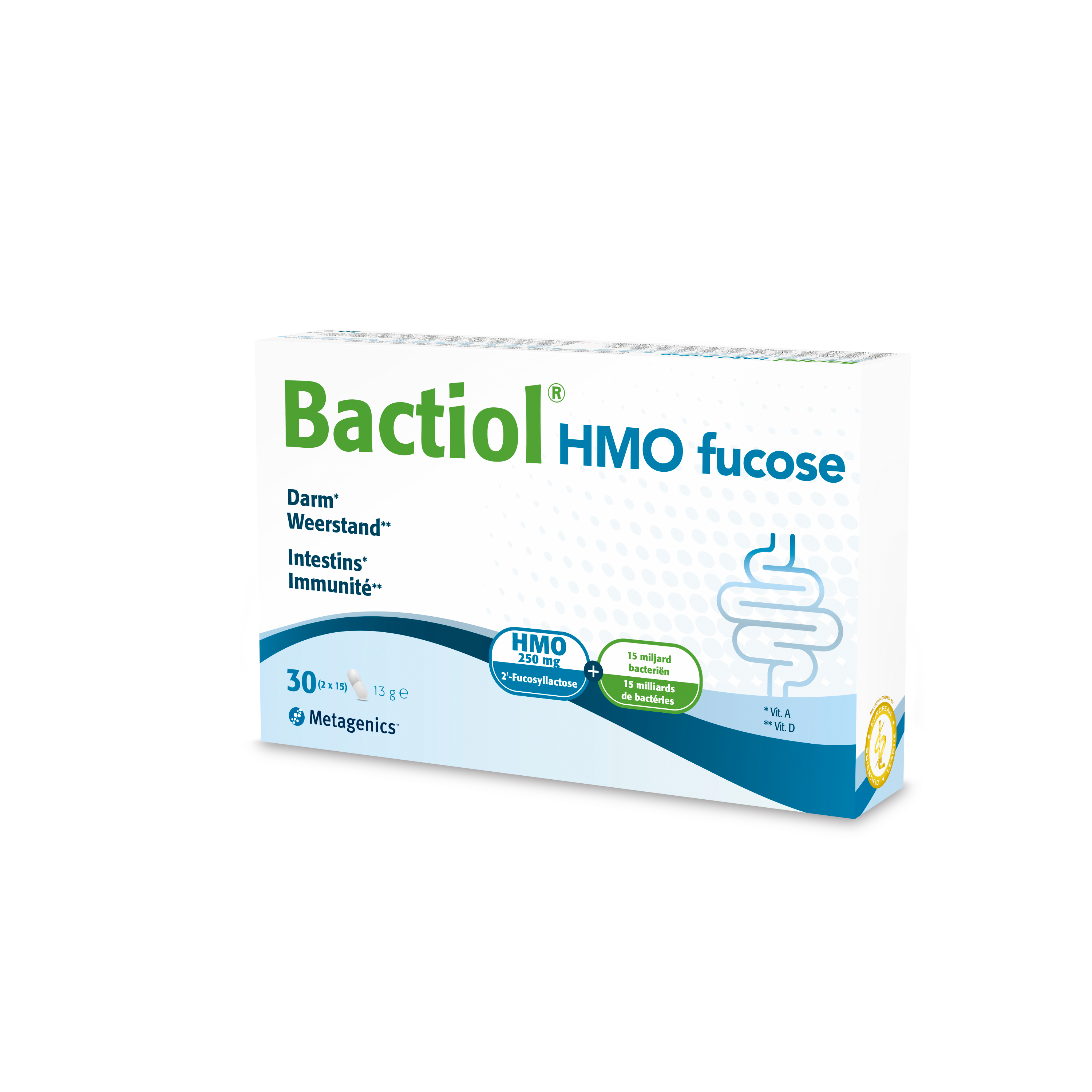 Bactiol HMO Fucose 30 Capsules - METAGENICS