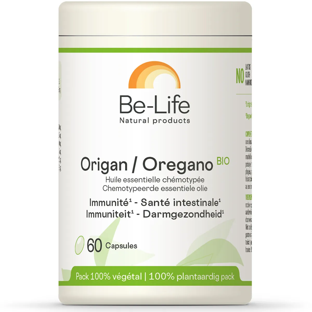 Be Life Huile Essentielle Origan BIO 60 Capsules