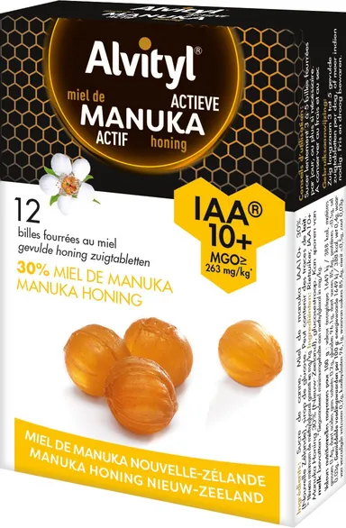 Alvityl Bolletjes Gevuld met Manuka IAA 10+ 12