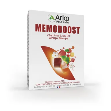 Memoboost Ginkgo Biloba En Bacopa 30 Capsules