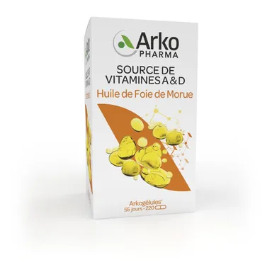 Arkogélules Huile de Foie de Morue 220 Capsules