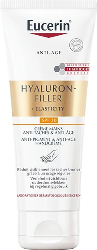 Eucerin Hyaluron-Filler + Elasticity Crème Mains Anti-Taches & Anti-Âge Tube 75ml