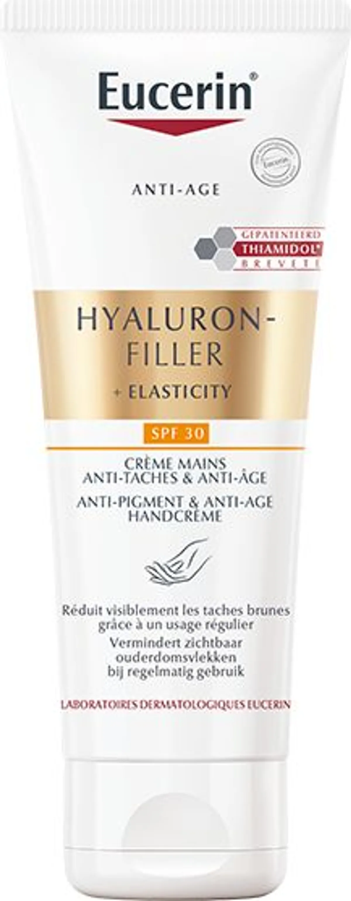 Eucerin Hyaluron-Filler + Elasticity Anti-Pigment & Anti-Age Handcrème Tube 75ml