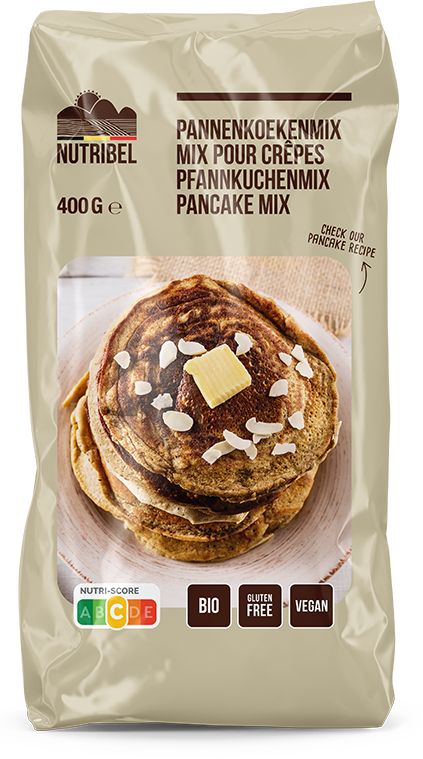 Nutribel Pannenkoekenmix Bio & Zonder Gluten 400 g - Nutribel