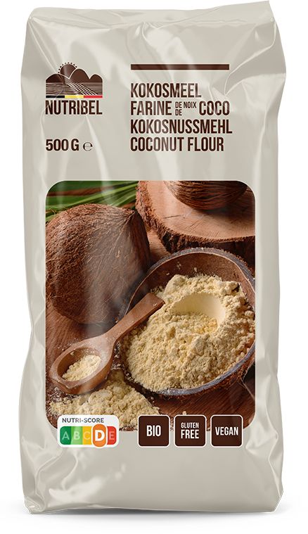 Nutribel Kokosmeel Bio Glutenvrij 500 g - Nutribel