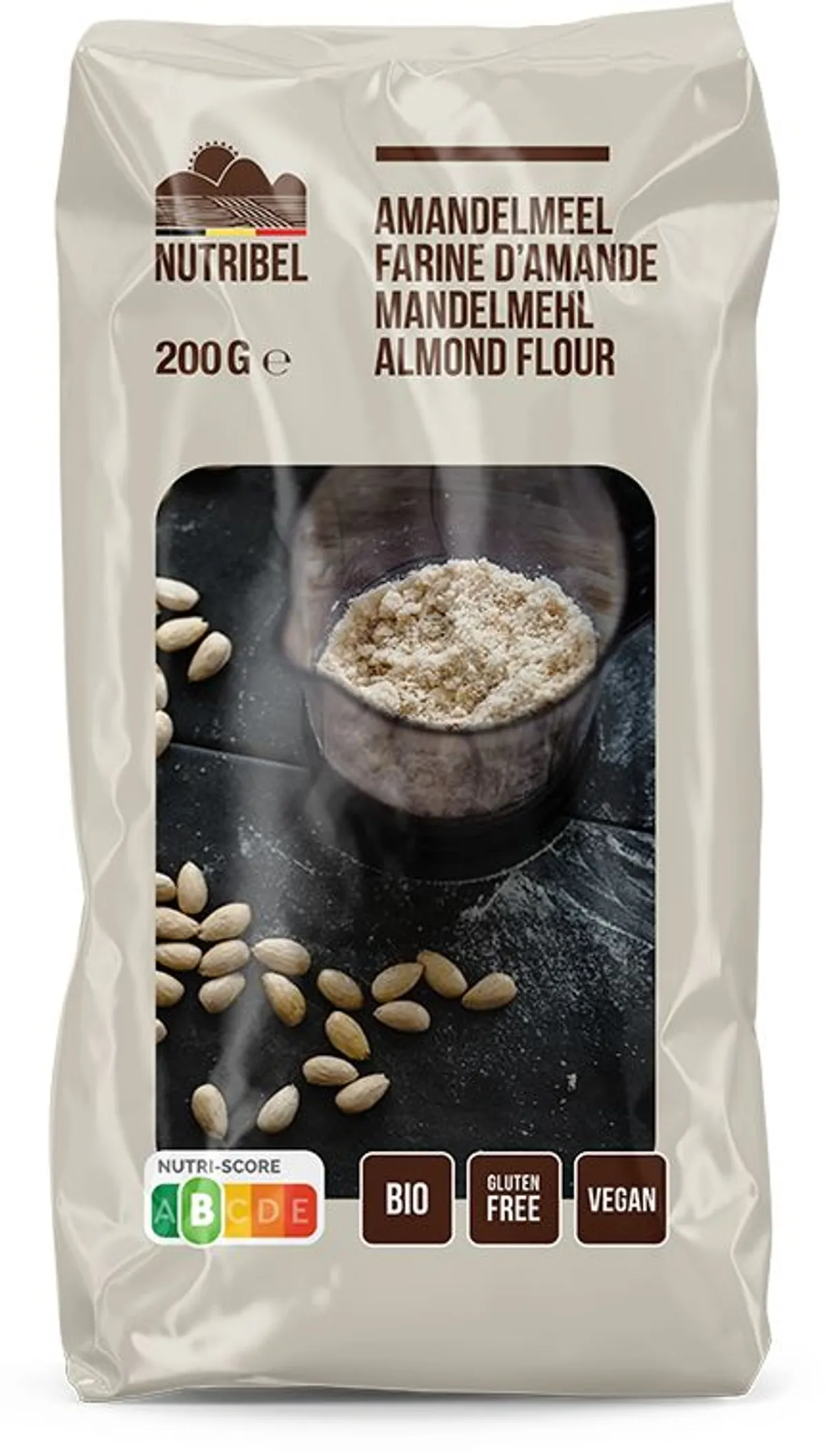 Nutribel Amandelmeel Bio & Zonder Gluten 200 g