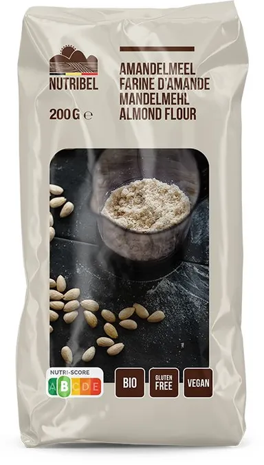 Nutribel Amandelmeel Bio & Zonder Gluten 200 g