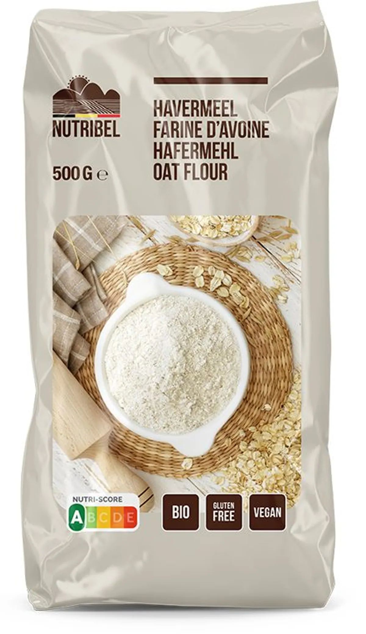 Nutribel Havermeel Bio en Zonder Gluten 500 g