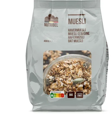 Nutribel Havermuesli Bio Glutenvrij 400 g