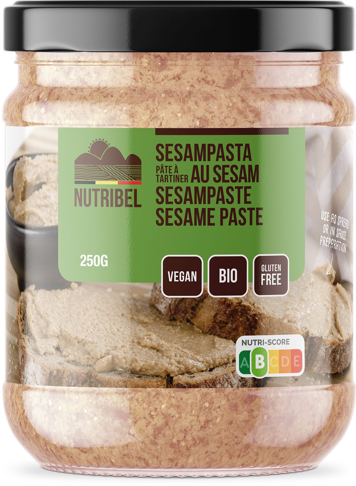 Nutribel Tahin Sesampasta Bio 250 g - Nutribel