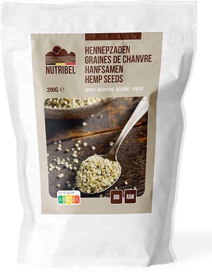 Nutribel Gepeld Hennepzaad 200 g - Nutribel